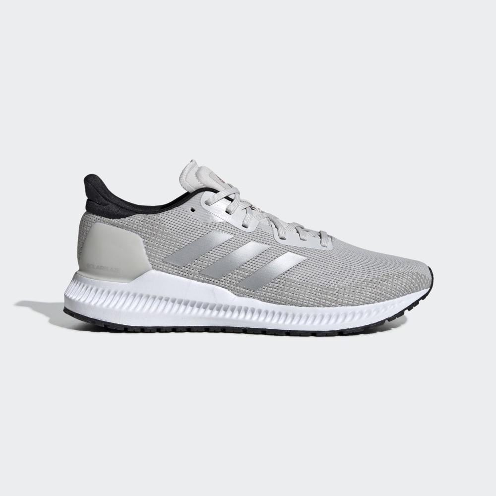 Adidas Men's Solar Blaze Walking Shoes Grey/Silver Metal/Black Ireland EF0814